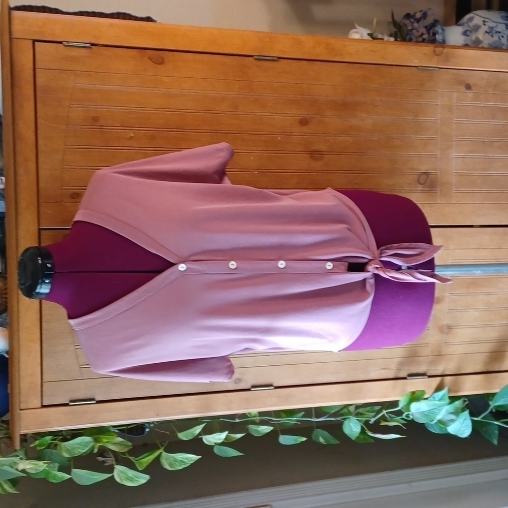 Lavender Field Short Sleeve Blouse